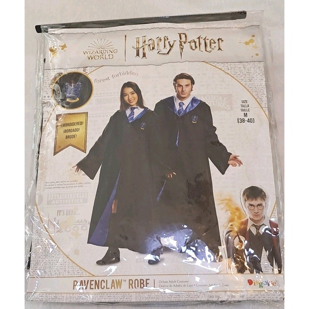NEW Harry Potter Ravenclaw Robe Deluxe Adult Size M Costume Halloween Cosplay